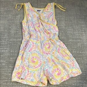 Lands' End Kids Colorful Tie-Dye Romper